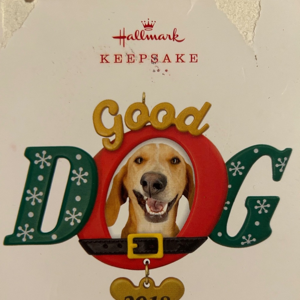 New Hallmark Good Dog Ornament